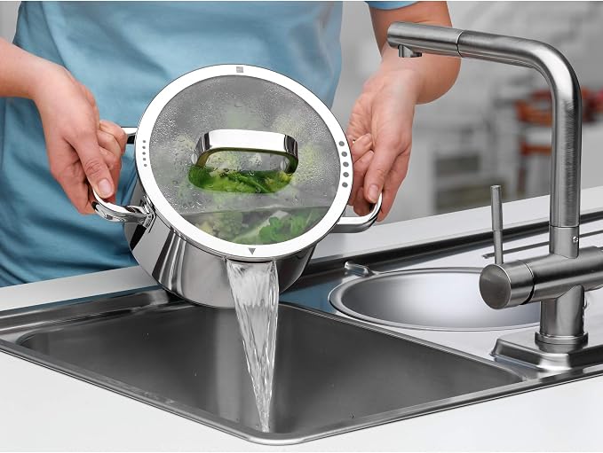 WMF 20cm Casserole, 3.4L, Brushed Stainless Steel, Suitable for All Stove Tops, Including Induction, Dishwasher-Safe, With Lid - Image 12