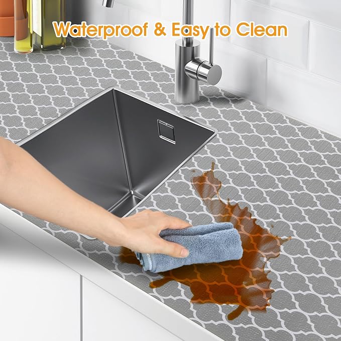 Shelf and Drawer Liner for Kitchen Cabinet Non-Adhesive Non Slip - Image 4