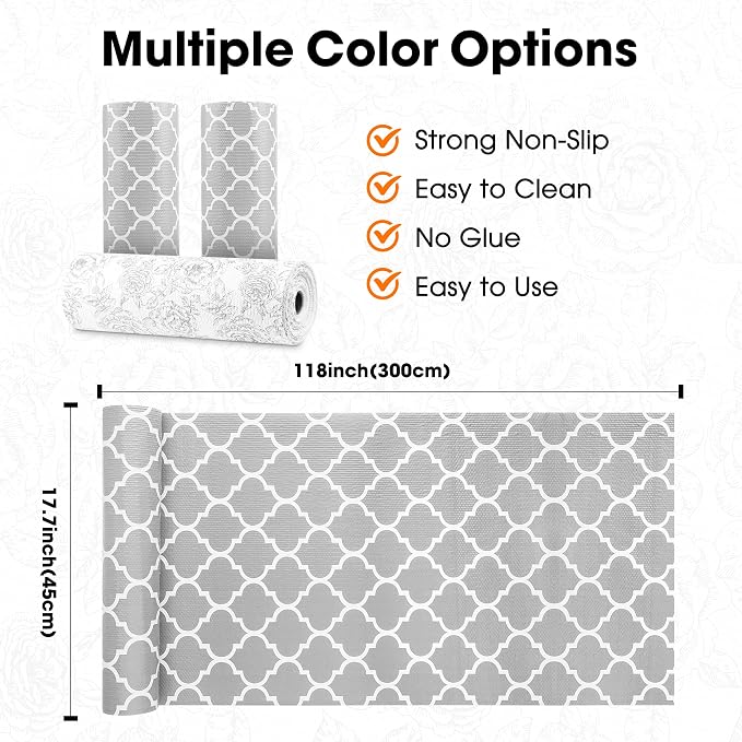 Drawer and Shelf Liner for Kitchen Cabinets Non-Adhesive Non-Slip - Image 9
