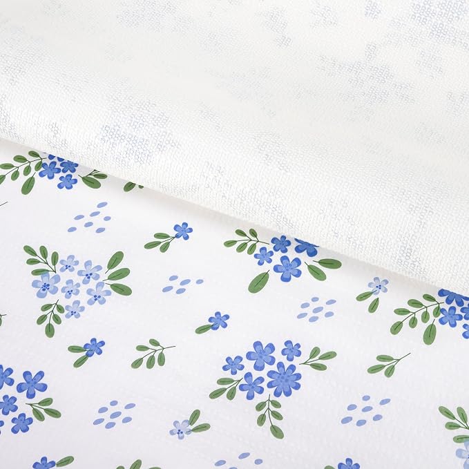 RAY STAR 20 Inch x 6 Ft Shelf Liner for Kitchen Cabinets, Non-Adhesive Cabinet Liner Washable, Drawer Liner for Dresser Non-Slip Bathroom [Blue Wildflower Sky] - Image 9