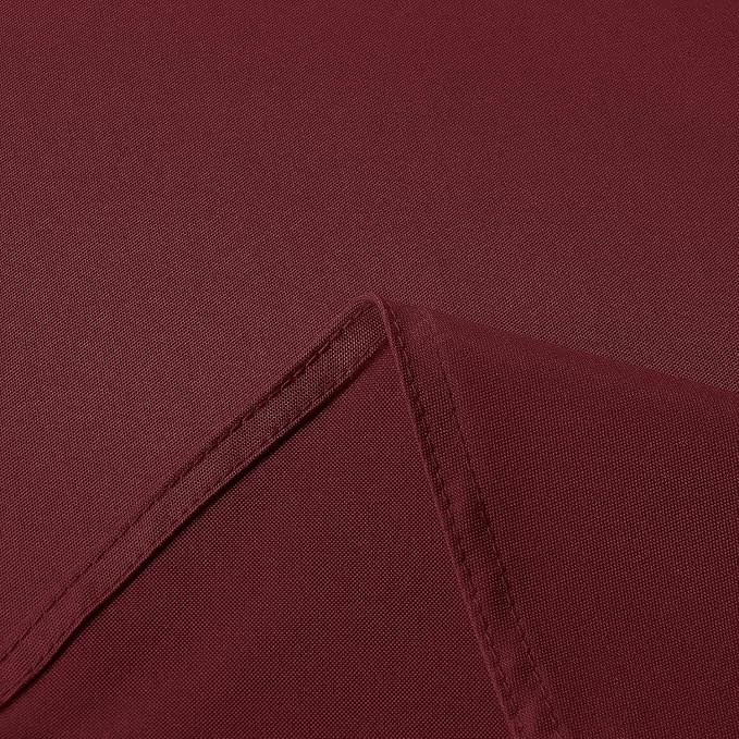 sancua Burgundy Round Tablecloth 60 Inch Diameter for 20-48 Inch Tables - Image 6