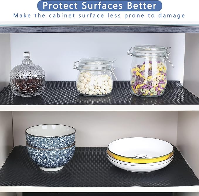 Shelf Liners for Kitchen Cabinet, 17.5"W x 393.7"L Non Adhensive Drawer Mat - Image 5