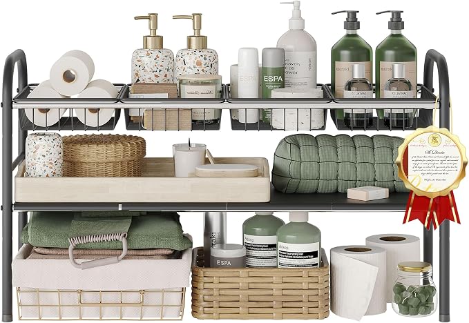 Under Sink Organizers and Storage,Expandable under cabinet organizer Shelf by NETELOfficial