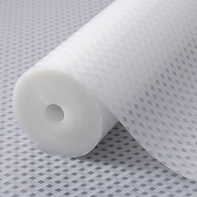 Shelf Liners for Kitchen Cabinets Non Adhensive, Clear 23.6"× 157.4" by StaHom