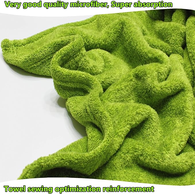 Dogvingpk Extra Large Dog Towels for Drying Dogs - Super Absorbent Soft Quick Dry Microfiber Pet Bath Towel for Large & Medium Dogs, 55 * 36 Inch Green - Image 6
