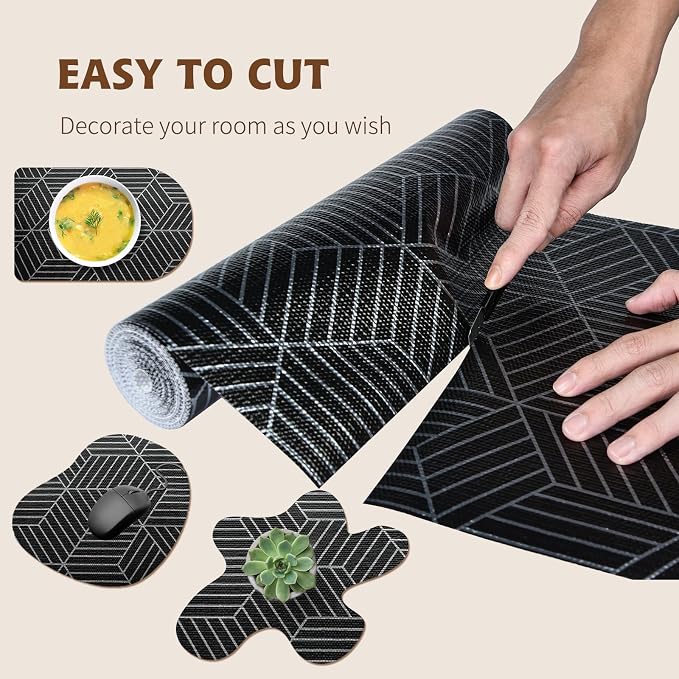 Shelf Liners for Kitchen Cabinets 12in x 20FT, Non Adhesive Cabinet Liner - Image 7