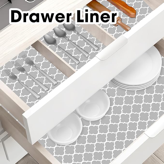 Drawer and Shelf Liner for Kitchen Cabinets Non-Adhesive Non-Slip - Image 6