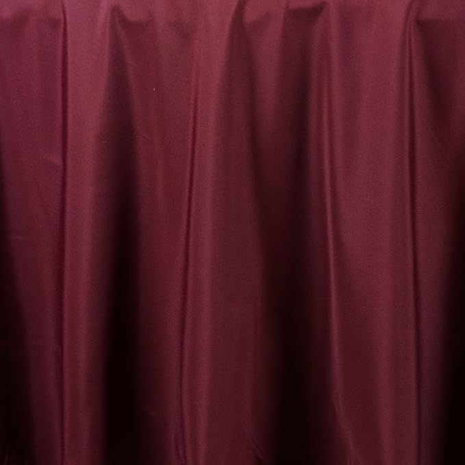 Balsa Circle 6 pcs 108 inch Burgundy Round Polyester Tablecloths Fabric Table Cover Linens for Wedding Party Banquet Reception Events Kitchen Dining - Image 3