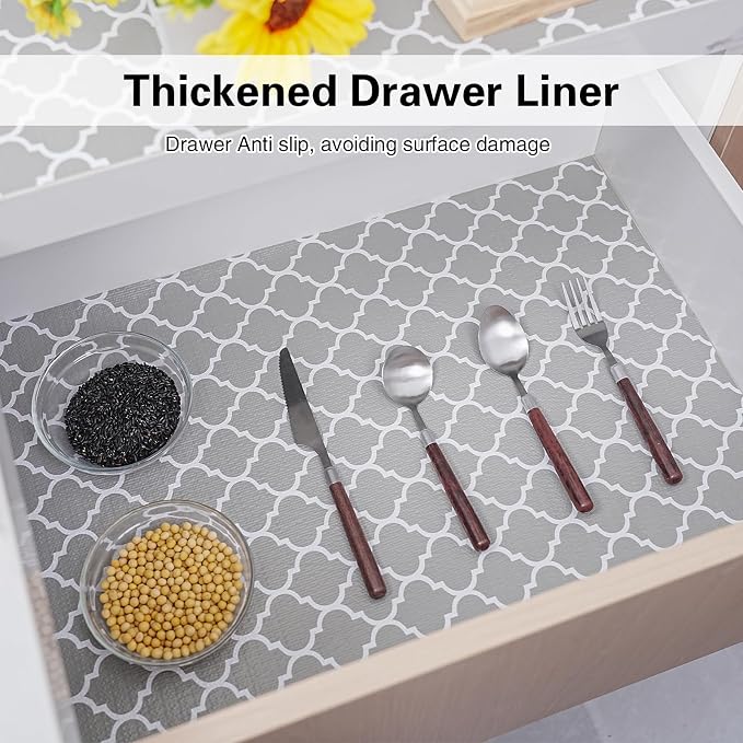 Drawer and Shelf Liner for Kitchen Cabinet Non-Adhesive 24in x 30FT - Image 3