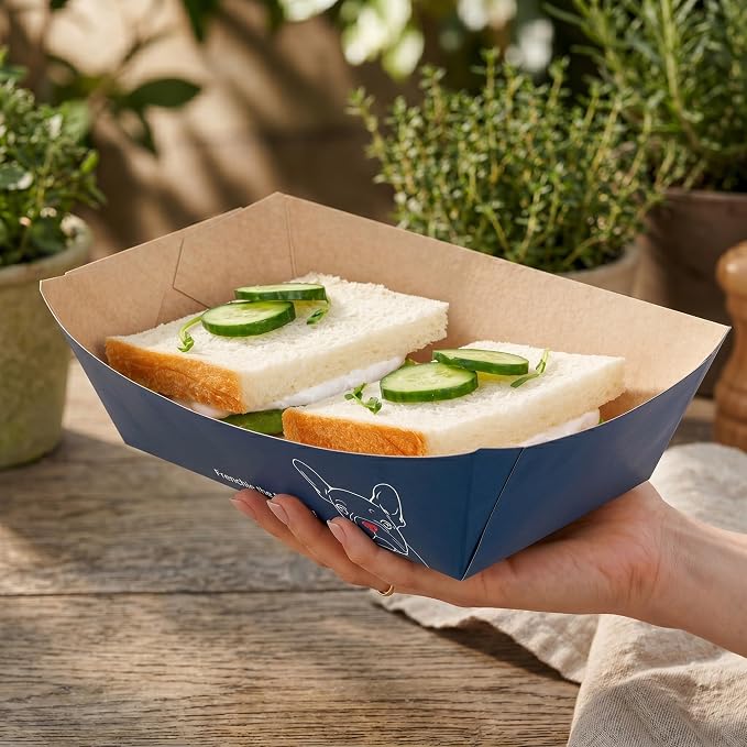 Restaurantware Paper lb Frenchie Food Tray Boat, 200 Pack - Image 5