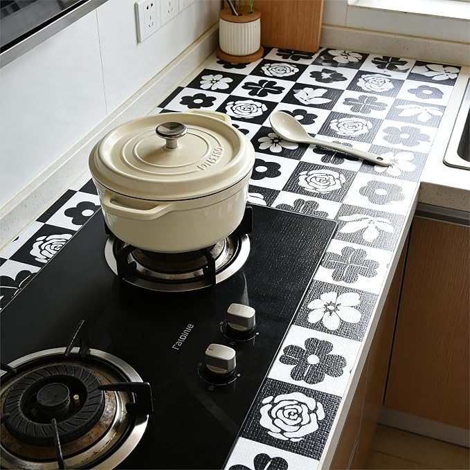 Drawer and Shelf Liner for Kitchen Cabinet,Non Adhesive Anti-Slip - Image 2