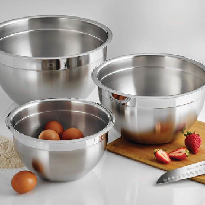 Tramontina Gourmet 8-Quart Stainless Steel Mixing Bowl | Ideal for Salads, Preparing and Serving, Dishwasher-Safe - Image 2