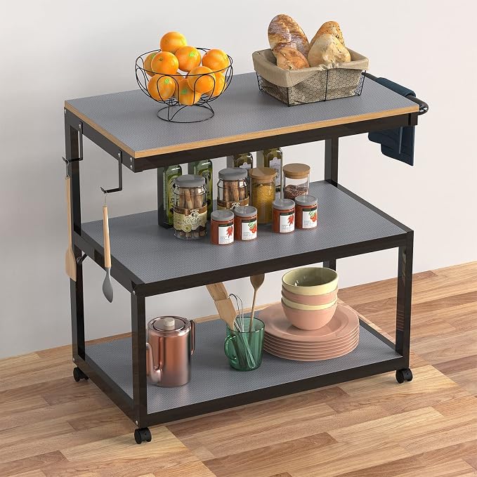 Kitchen Shelf Liner, Non Slip Drawer Fridge Mat Gray 11.8"× 236.2" - Image 2