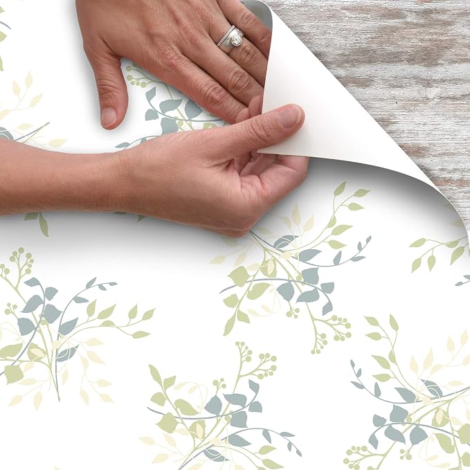 Con-Tact Brand Creative Covering, Self-Adhesive Shelf Liner, Multi-Purpose Vinyl Roll, Easy to Use and Apply, 18'' x 50', Aspen Aloe - Image 2