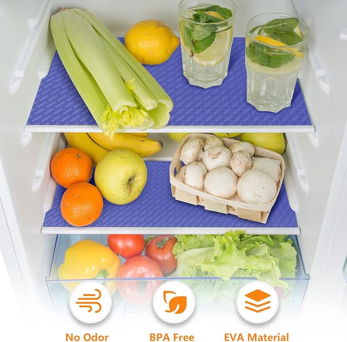 Shelf Liners for Kitchen Cabinets, Drawer, Fridge Liner Blue 17.5"× 393.7" - Image 5