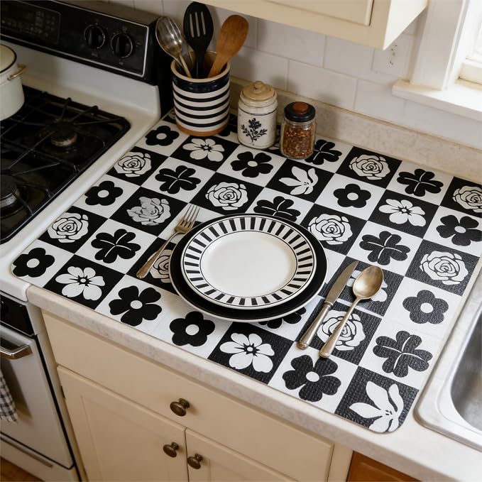 Drawer and Shelf Liner for Kitchen Cabinet,Non Adhesive Anti-Slip - Image 4