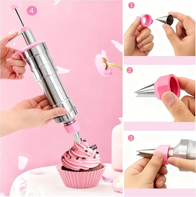 208 PCS Cake Decorating Kit,Baking supplies-Frosting Piping Kit - Image 7