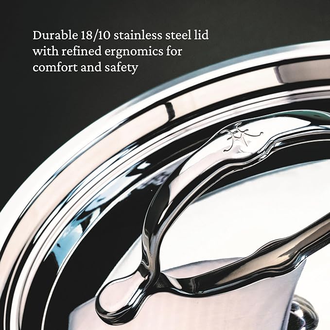 Hestan - ProBond Collection - Professional Clad Stainless Steel Sauce Pan, Induction Cooktop Compatible, 3 Quart - Image 5