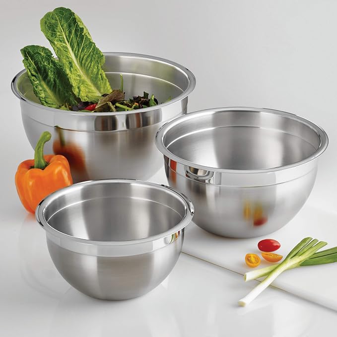 Tramontina Gourmet 3-Quart Stainless Steel Mixing Bowl | Ideal for Salads, Preparing and Serving, Dishwasher-Safe - Image 2