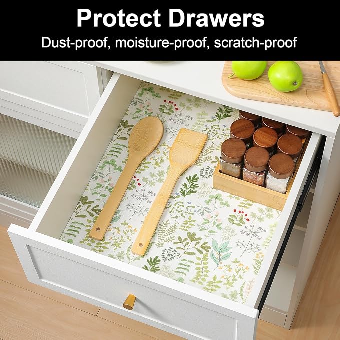 Cooyes Shelf Liner Drawer Liners, Shelf Liners for Kitchen Cabinets - Image 3