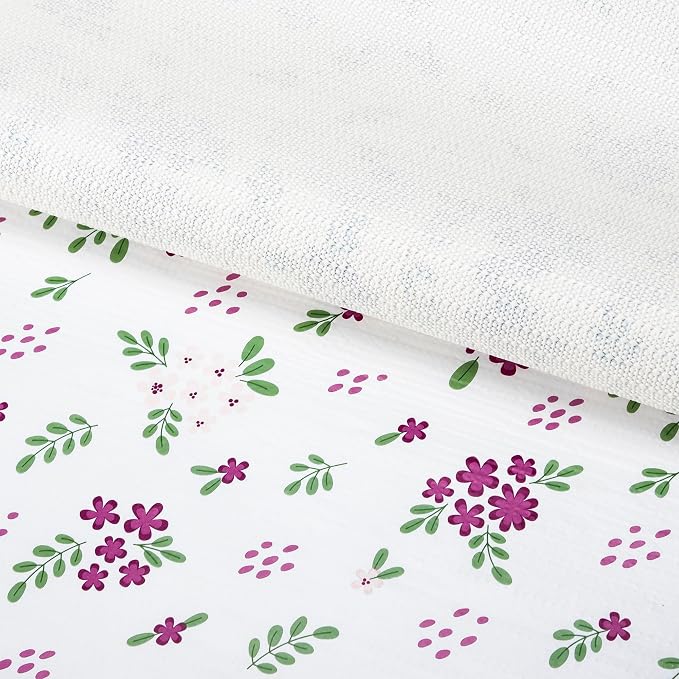 RAY STAR 18 Inch x 8 Ft Shelf Liner for Kitchen Cabinets, Non-Adhesive Cabinet Liner Washable, Drawer Liner for Dresser Non-Slip Bathroom [White Pink Floral](2 Rolls) - Image 9