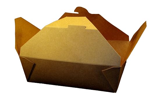 100360 Eco-Box Food Tray, 3 Kraft (Pack of 200) by Unknown