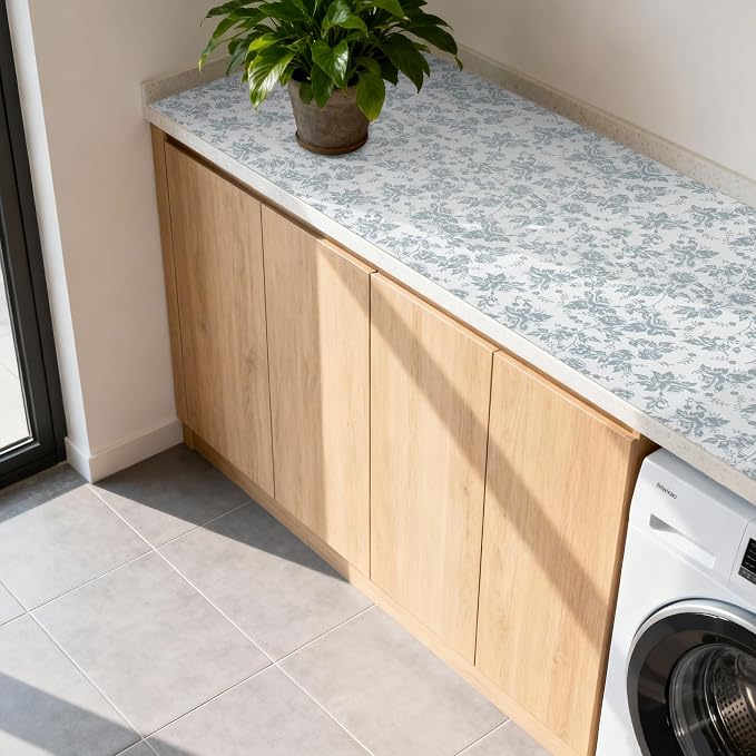 RAY STAR 18 Inch x 16 Ft Shelf Liner for Kitchen Cabinets, Non-Adhesive Cabinet Liner Washable, Drawer Liner for Dresser Non-Slip Bathroom [Silver Wisteria Mist] - Image 8