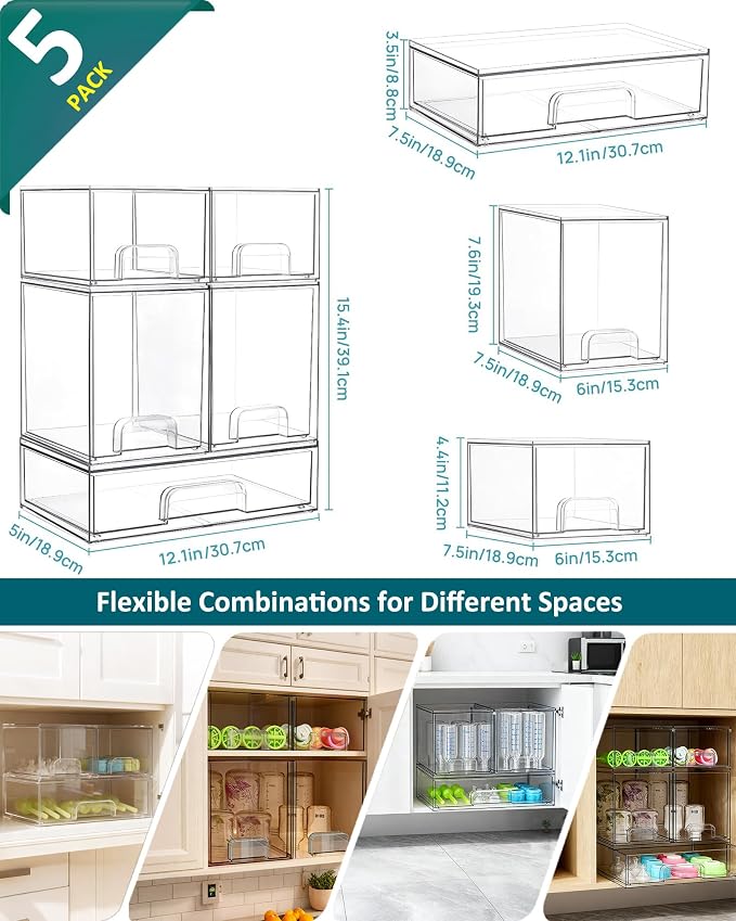 Baby Bottle Organizer for Countertop Food-grade Acrylic Storage for Cabinet - Image 6