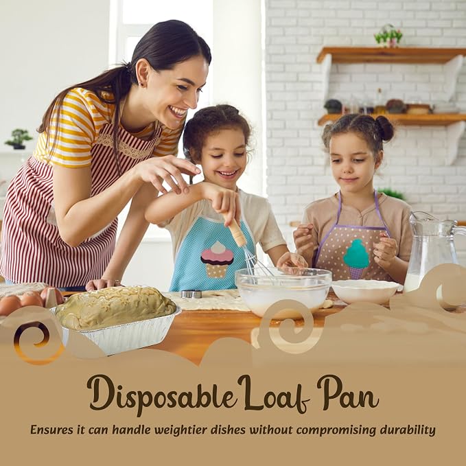 Handi-Foil KitchenDance Disposable Aluminum Loaf Pan - 15 Ounces Aluminum Foil Pan for Bread, Fruit Cakes - Baking Pans for Baking, Cooking,5000, 2000 - Image 4