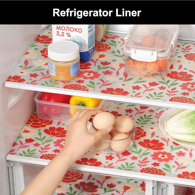 Cooyes Shelf Liner – Premium Non-Adhesive Cabinet & Drawer Liner for Kitchen – Waterproof Shelf Paper with Modern Pattern – Durable EVA Cabinet Mat – Easy to Cut （17.5" W x 120" L） - Image 7
