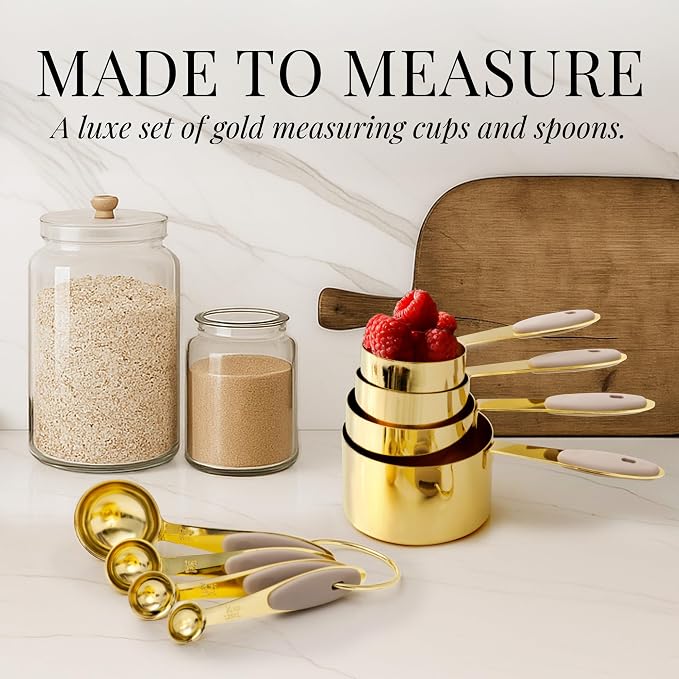 Styled Settings Beige and Gold Utensils Set, 23-Piece - Image 7