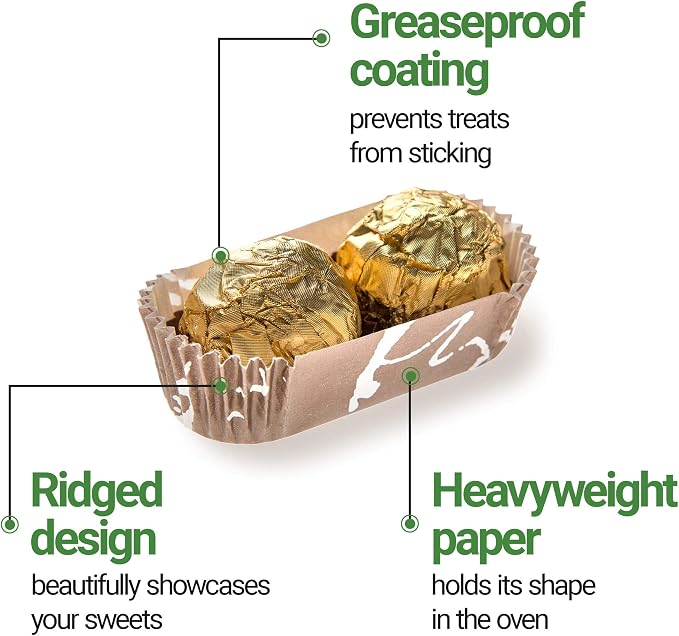 Restaurantware-Panificio 1.4 Ounce Baking Cups, 200 Ridged Cupcake Liners - Oven-Ready, Freezable, Brown And White Paper Muffin Cases, Disposable, Chocolate Wisp, For Wedding Parties, Baby Showers - Image 14