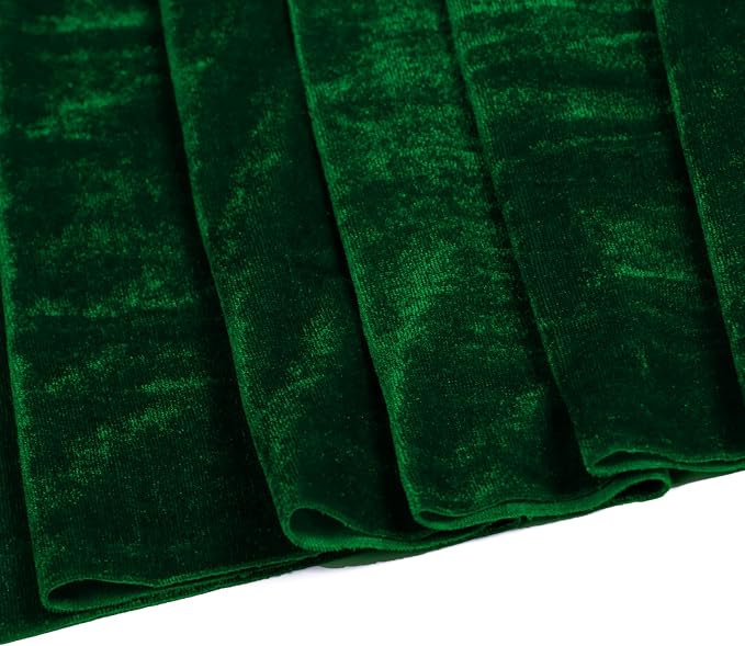 MDS® Pack of 10 | Hunter Green | Velvet Table Runner 20 x 120 Inches 10ft Long Luxurious Soft Romantic Wedding Runners for Party Reception Bridal Shower Birthday Banquets Dinner Table Decoration - Image 7