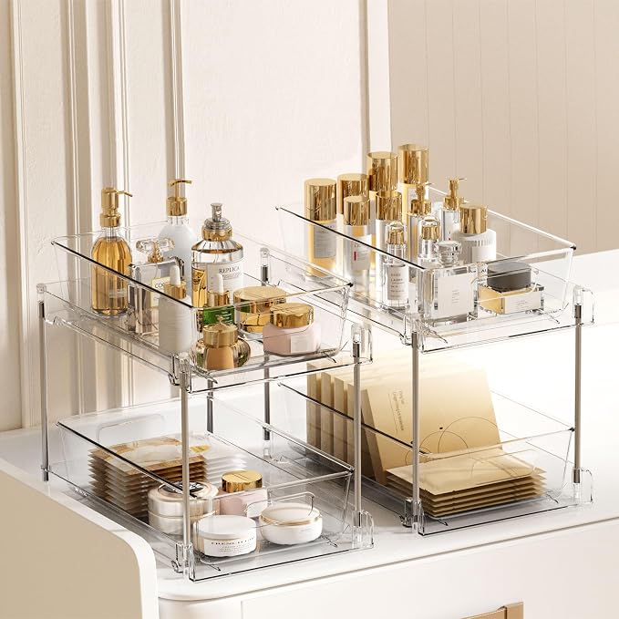 Vtopmart 8 Pack Pull Out Bathroom Under Sink Organizer (S-Standard) - Image 7