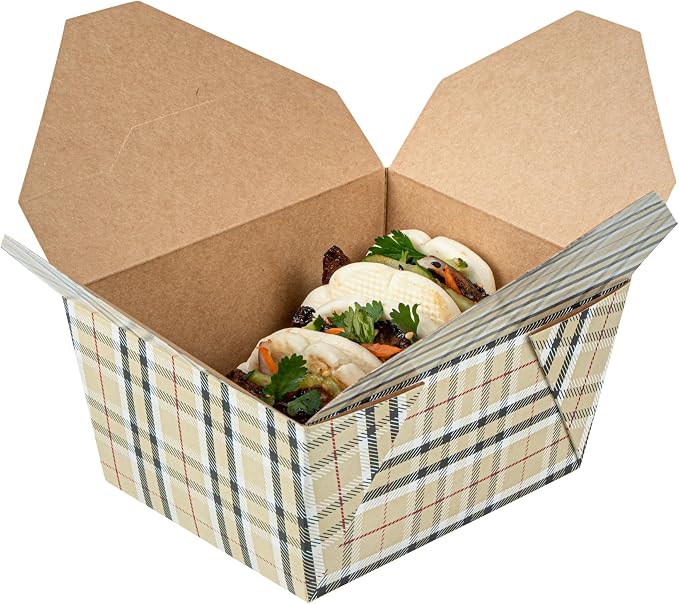 Restaurantware 30 oz Paper Rectangle 1 Bio Box Take Out Container, 50 Ct - Image 13
