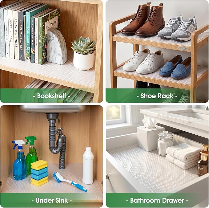 Shelf Liners for Cabinets Clear: 15.8" W x 240" L Drawer Liner for Kitchen - Image 8