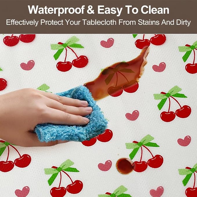Cherry Non-Adhesive Non-Slip Waterproof Washable Shelf Liner | Refrigerator Drawer Cabinet Mat for Kitchen Shelf Organizer Storage - Image 7