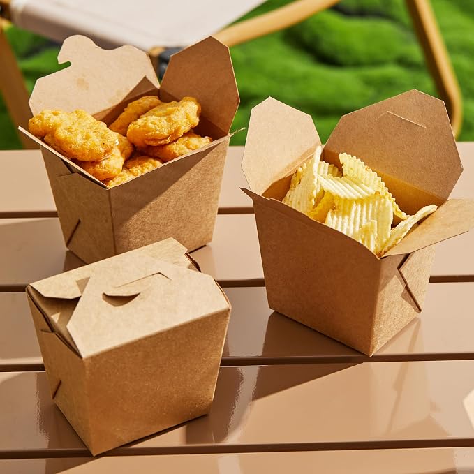 Kraft Paper To Go Boxes, Take Out Food Containers Greaseproof and Heavy Duty, Disposable To Go Containers for Restaurant, Catering and Party (16oz, 450pack) - Image 3