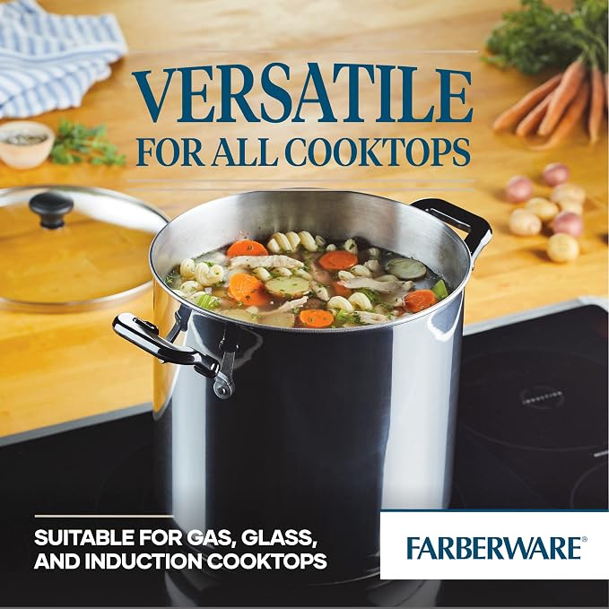 Farberware Classic Series 11 Quart Stockpot with Glass Lid - Image 4