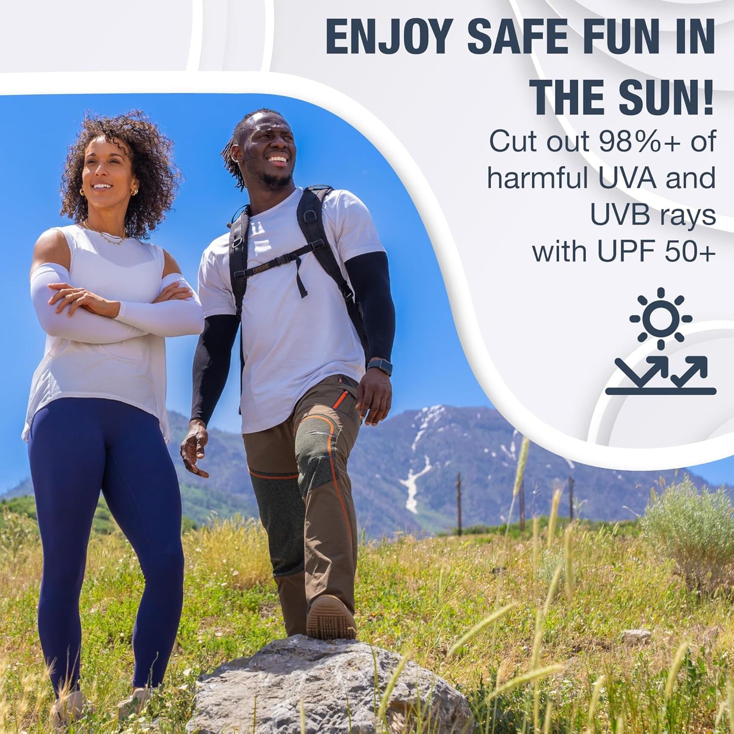 SportsTrail Cooling Arm Sleeves for Men & Women – Breathable, UV Sun Protection, Sports Arm Sleeves for Women, Men & Youth