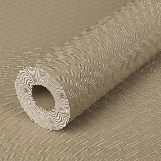 Kitchen Shelf Liner Drawer Liner, 23.6"W x 196.8"L Non Adhesive Cabinet Mat by HooTown