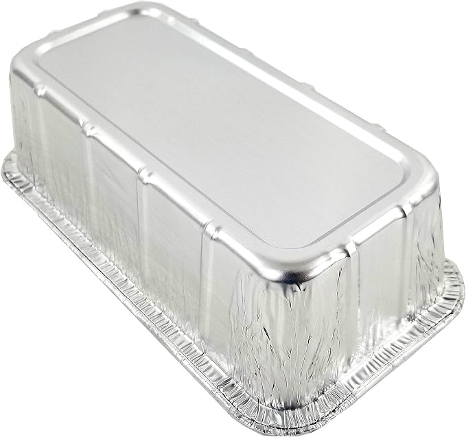 PACTOGO Loaf Pans - Disposable Aluminum Foil 1 1/2 lb. Bread Tins 8.5" X 4.5" X 2.3" with Clear Plastic Dome Lids (Pack of 200 Sets) - Image 9