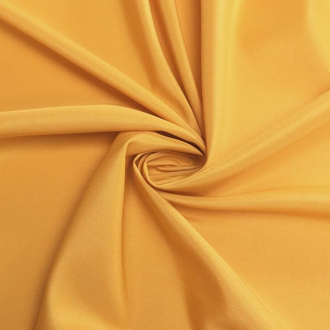 sancua 90 Inch Round Tablecloth, Gold - Image 4