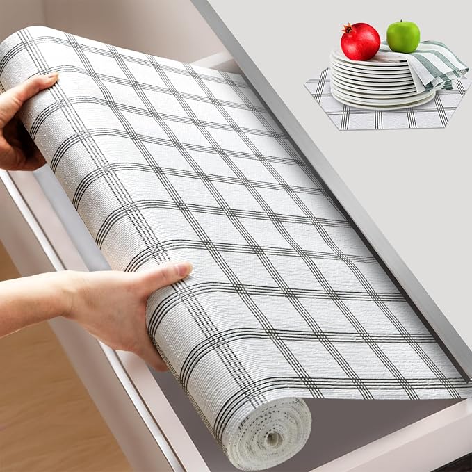 Beautysaid Shelf and Drawer Liner for Kitchen Cabinet Non Adhesive Non Slip by Beautysaid