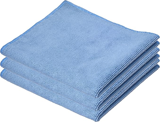 Superio Blue Microfiber Cleaning Cloth for Car, House, Bathroom, 16"x16" Miracle Cloth, Streak and Lint Free, No Detergent, All Purpose Cleaning Towel, Washable Rag (4) - Image 8