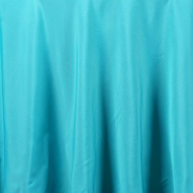 Balsa Circle 6 pcs 108 inch Turquoise Round Polyester Tablecloths Fabric Table Cover Linens for Wedding Party Banquet Reception Events Kitchen Dining - Image 2