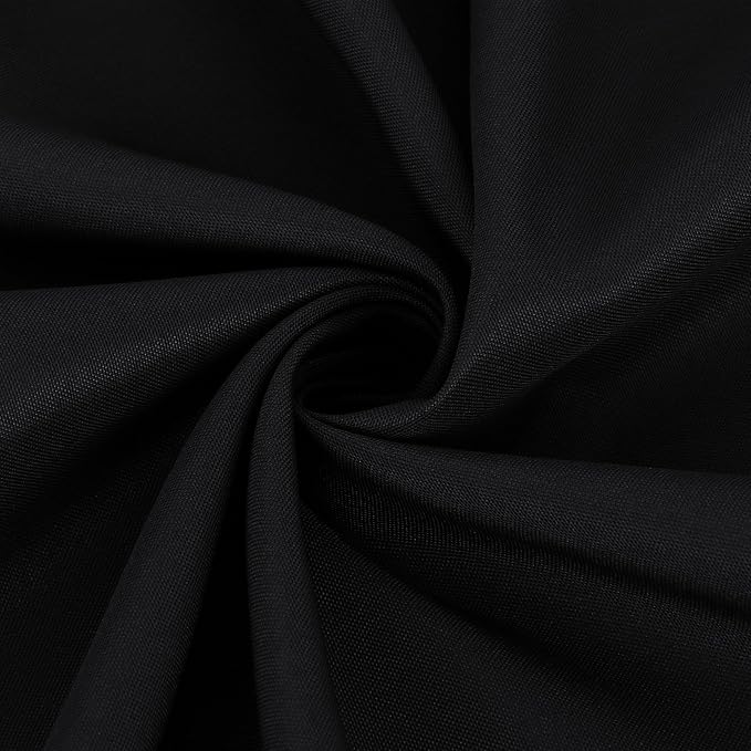 sancua Round Tablecloth 108 Inch Black, 6 Pack - Image 9