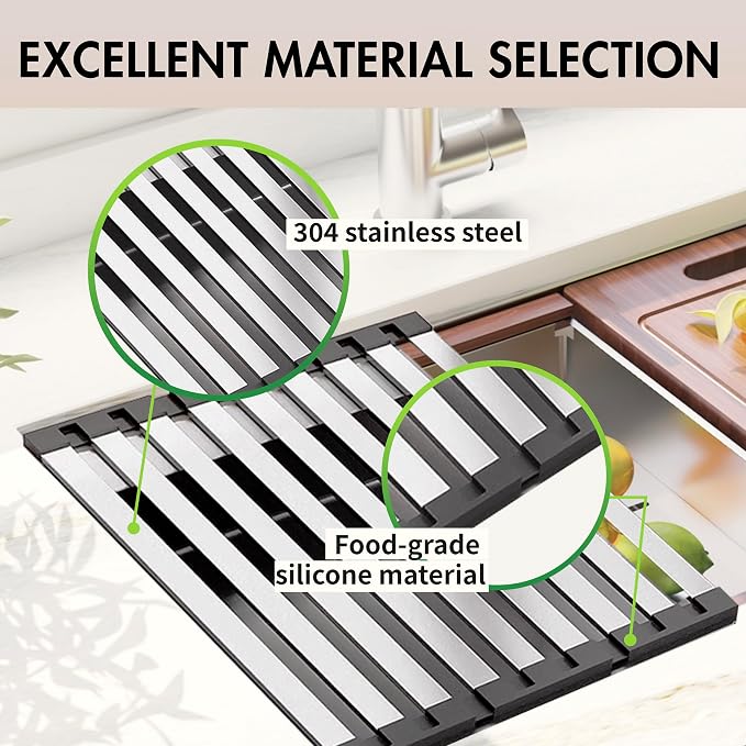 Over the Sink Kitchen Dish Drying Rack Organizer - Image 5