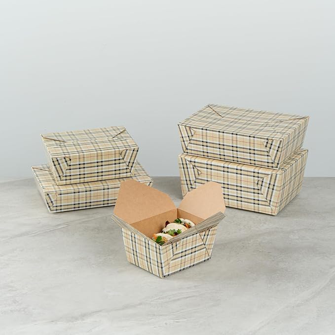 Restaurantware 30 oz Paper Rectangle 1 Bio Box Take Out Container, 50 Ct - Image 9