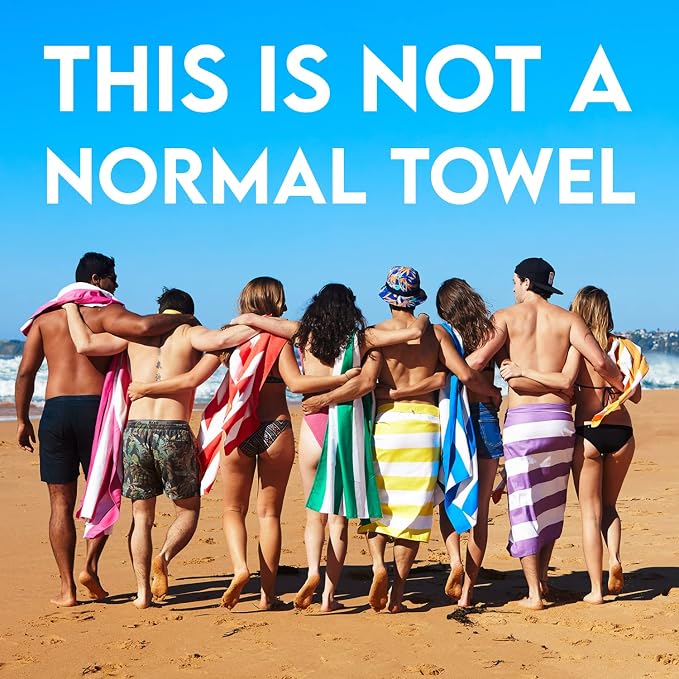 Dock & Bay Beach Towel - Quick Dry, Sand Free - Compact, Lightweight - 100% Recycled - Includes Bag - Cabana - Boracay Yellow - Large (160x90cm, 63x35) - Image 6